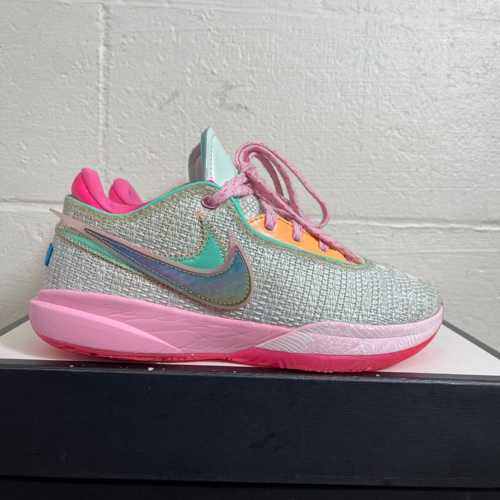 Nike LeBron 20 Time Machine Barely Green Pink Basketball Shoes Sneaker Men's 7